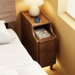 Solid Wood Bedside Table Mini Small Extremely Narrow Bedside Table Simple Modern Ultra-narrow 20 Cm Narrow Edge Crevice Rack