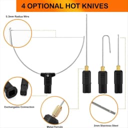 Perfect-Hot Wire Foam Cutter Kit 4 in 1 Foam Cutting Set with Electric Carving Tool and Transformer Adapter US Plug