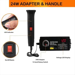 Perfect-Hot Wire Foam Cutter Kit 4 in 1 Foam Cutting Set with Electric Carving Tool and Transformer Adapter US Plug