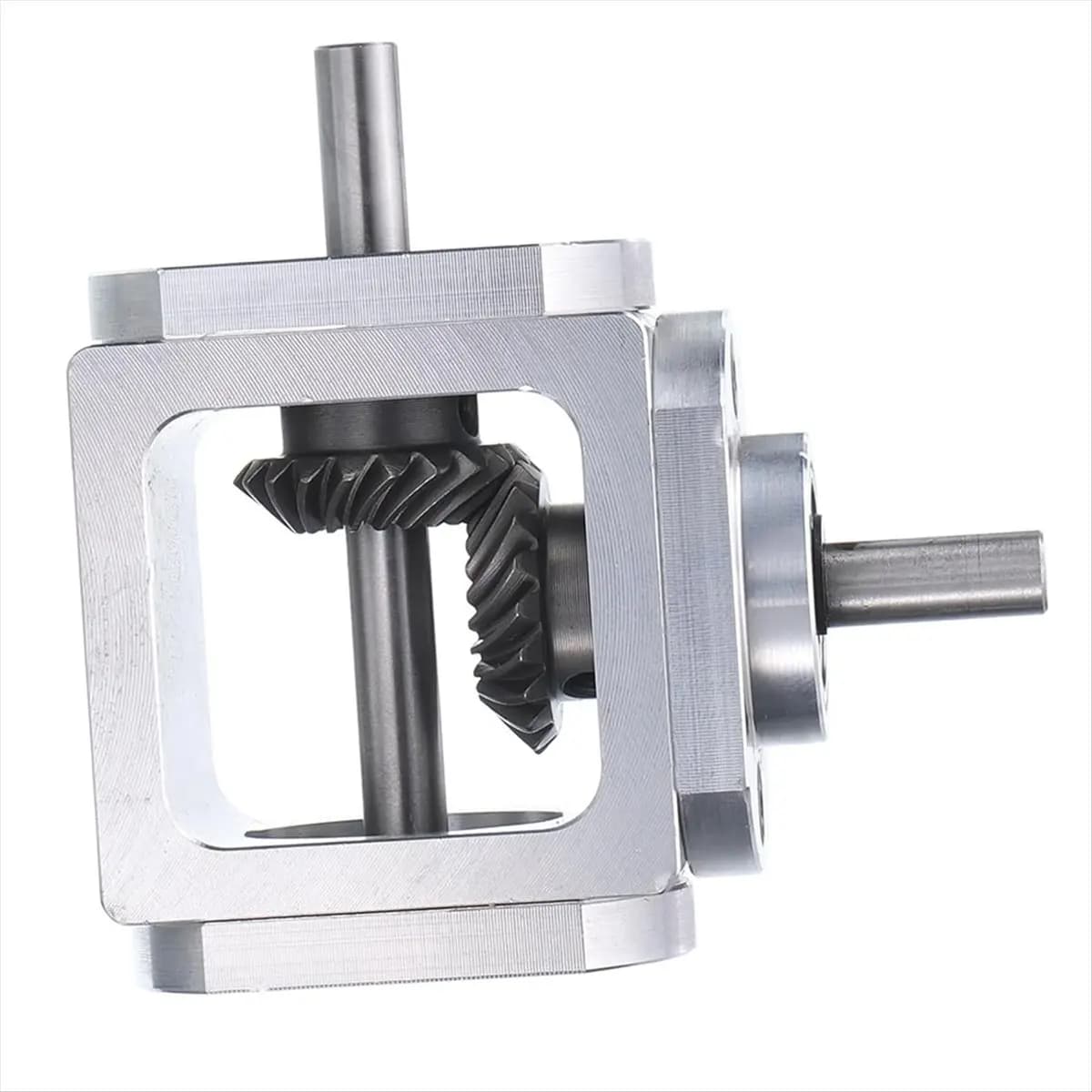 【37% OFF】Gear-Box 90 Degree Right Angle Bevel Gear-Box 1:1 Single Output Shaft 1 Module 20 Teeth Bevel Gear Aluminum Frame