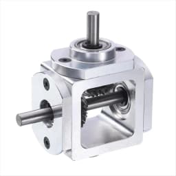 【37% OFF】Gear-Box 90 Degree Right Angle Bevel Gear-Box 1:1 Single Output Shaft 1 Module 20 Teeth Bevel Gear Aluminum Frame