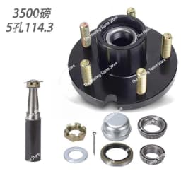 Egotrailer PCS 5-114.3 3500lbs Unbrake Trailer Half Axle Shaft Trailer Hubs Trailer Parts Price for Pair