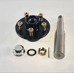 Egotrailer PCS 5-114.3 3500lbs Unbrake Trailer Half Axle Shaft Trailer Hubs Trailer Parts Price for Pair