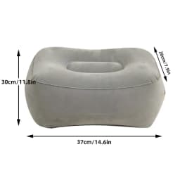 1-Piece Inflatable Footrest Pad for Home Travel And Work Portable Adjustable Backrest Foot Pillow