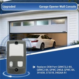 Upgraded Replacement Wall Console For Genie Series II Garage Door Opener- GBWCSL2-BX 39165R, GBWC2-BX GPWC-2WLB 37351R
