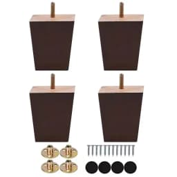 4Pcs Solid Wood Furniture Feets Sofa Cabinets Legs Square Bed Table Chair Replacement Feet Home Furniture Accessories
