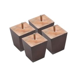 4Pcs Solid Wood Furniture Feets Sofa Cabinets Legs Square Bed Table Chair Replacement Feet Home Furniture Accessories