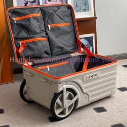 24-inch Side-Open Suitcase with Oversized Wheels Luggage for Travel Compact Yet Spacious Packing Organization