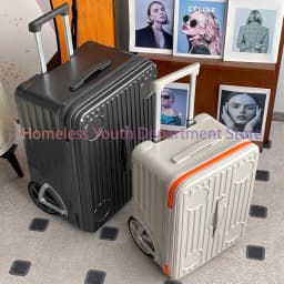 24-inch Side-Open Suitcase with Oversized Wheels Luggage for Travel Compact Yet Spacious Packing Organization