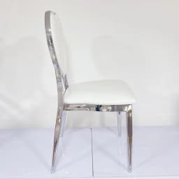 Outdoor Wedding Event Heart Soft Bag Backrest Backrest Chair Reception Chair Hotel Restaurant Stainless Steel Silver Plated Dini