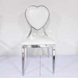 Outdoor Wedding Event Heart Soft Bag Backrest Backrest Chair Reception Chair Hotel Restaurant Stainless Steel Silver Plated Dini