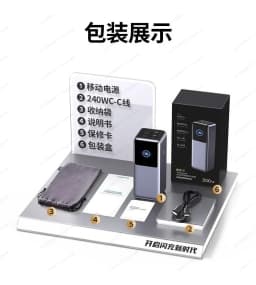Power Bank 20000mAh with TFT Color Screen, 130W Fast Charging for Laptop and Phone, Portable Power Bank