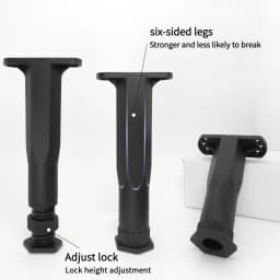 4PCS Adjustable Bed Frame Support Legs, Heavy Duty Furniture Replacement Legs for Bed, Sofa, Desk, Dresser