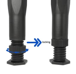 4PCS Adjustable Bed Frame Support Legs, Heavy Duty Furniture Replacement Legs for Bed, Sofa, Desk, Dresser