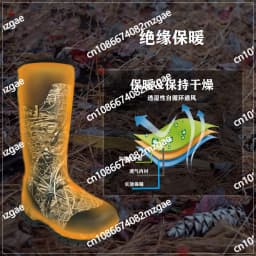 Outdoor men's camouflage tactical boots long tube warm winter outdoor