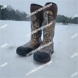 Outdoor men's camouflage tactical boots long tube warm winter outdoor