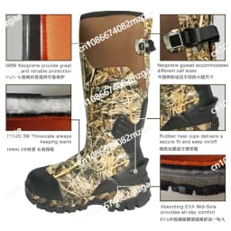 Outdoor men's camouflage tactical boots long tube warm winter outdoor