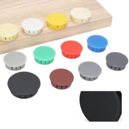 1-100Pcs Snap-on Hole Plug 30-40mm Round Nylon Plastics Blanking End Caps Tube Pipe Inserts Plug Bung For Panel Anti-theft Door