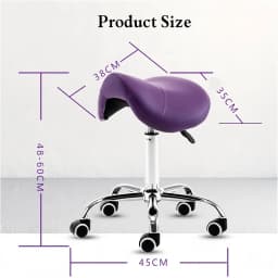 Ergonomic Saddle Stool Adjustable Swivel Chair For Barber Tattoo Massage Nail Technician Workshop Office Rolling Task Chair