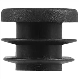 Exquisite- Oval Table Chair Leg Tube Pipe Insert End Cap 40mm x 20mm 20pcs Black