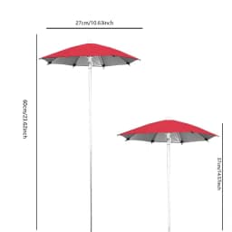 Plant Umbrella Compact Stainless Steel Ground Stake Convenient from Blazing Sun Adjustable Height Versatile Plants Shade Cover