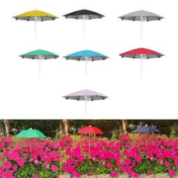 Plant Umbrella Compact Stainless Steel Ground Stake Convenient from Blazing Sun Adjustable Height Versatile Plants Shade Cover