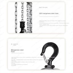 Mini Hand Chain Hoist Hook Mount 0.25/0.5 Ton Capacity 3 Meter Lift CE Certificate Portable Manual Lever Block Lifting NEW