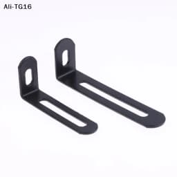 【Y6】10Pcs Hardware Accessories Black & Silver L-shaped Adjustable Angle Brackets Suitable For Furniture Anti Tilt Bookshelves