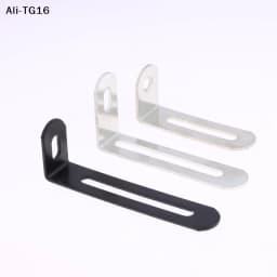 【Y6】10Pcs Hardware Accessories Black & Silver L-shaped Adjustable Angle Brackets Suitable For Furniture Anti Tilt Bookshelves