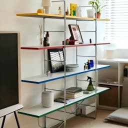 Solid Stainless Steel Bookshelf, Multi-Layer Storage Rack, Industrial & Modern Design for Home/Office