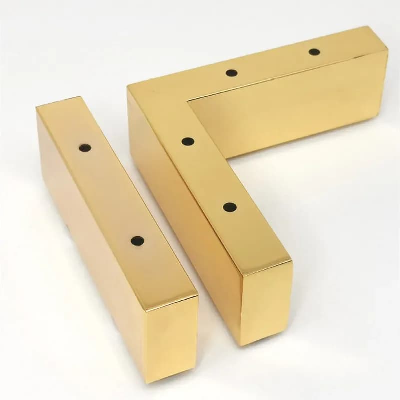 4Pcs L Style Hardware Sofa Feet Cold Rolled Steel Heavy Load Bearing Furniture Legs DIY Cabinets Sofas TV Furniture Hardware