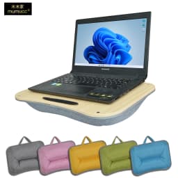 Mumucc's Laptop Desk With Lumbar Support & Accessories, Including A Detachable Tabletop, A Cushion Filled With Foam Particles