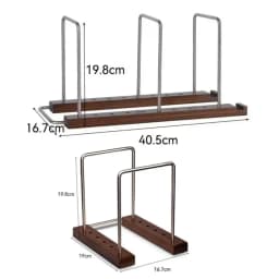 Retro Solid Walnut Vinyl Record Holder Adjustable Portable Record Stand Space Saving Album Display Holder