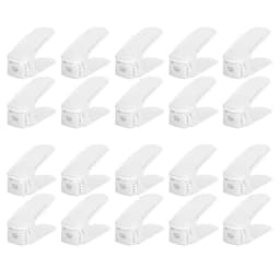 20 Pack Shoe Slots Organizer Shoe Stacker for A Pair of Shoes 4 Levels Adjustable Layer Shoe Rack Organizer for Closet Retail