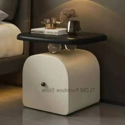Suspension High-end Home, Table, Light Luxury, Solid Sense, Design, Bedroom, Wood, Bedside Storage Bedside
