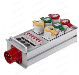 6-way small electrical box, 16A socket box, Fuge portable large screen LED screen power box, controller, stage distribution box