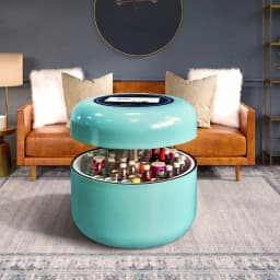 High End Hotel Bluetooth Speaker Integrated Beer Cooler Drinks Fridge Multifunction Big Touch Screen Smart Coffee Table
