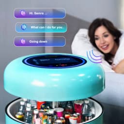 High End Hotel Bluetooth Speaker Integrated Beer Cooler Drinks Fridge Multifunction Big Touch Screen Smart Coffee Table
