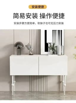 Nordic Trendy Hallway Table Unique Luxury Portable Beauty Corner Table Space Saving Tabel Console Hallway Table Furniture