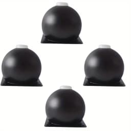 4/8Pcs Metal Furniture Legs - Polished Heavy-Duty Round Table Legs 10cm, Suitable for Sofas, TV Stands, Coffee Bedside Table