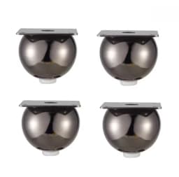 4/8Pcs Metal Furniture Legs - Polished Heavy-Duty Round Table Legs 10cm, Suitable for Sofas, TV Stands, Coffee Bedside Table
