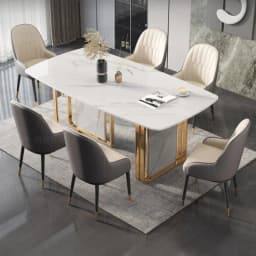 Event Restaurant Dining Tables Party Waterproof Modern Luxury Dining Tables Kitchen Space Saving Table A Manger Furniture Home