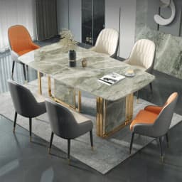 Event Restaurant Dining Tables Party Waterproof Modern Luxury Dining Tables Kitchen Space Saving Table A Manger Furniture Home