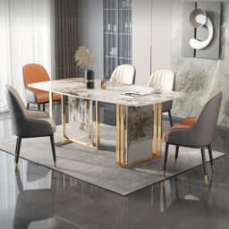 Event Restaurant Dining Tables Party Waterproof Modern Luxury Dining Tables Kitchen Space Saving Table A Manger Furniture Home