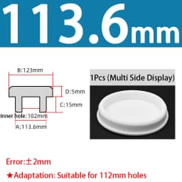 White Silicone Rubber Seal Hole Plugs Hollow Blanking End Cap Bore 6.8-201.5mm T Type Stopper Dustproof Plug Pipe Inserts