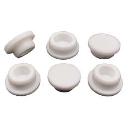 White Silicone Rubber Seal Hole Plugs Hollow Blanking End Cap Bore 6.8-201.5mm T Type Stopper Dustproof Plug Pipe Inserts