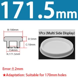 White Silicone Rubber Seal Hole Plugs Hollow Blanking End Cap Bore 6.8-201.5mm T Type Stopper Dustproof Plug Pipe Inserts