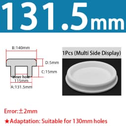 White Silicone Rubber Seal Hole Plugs Hollow Blanking End Cap Bore 6.8-201.5mm T Type Stopper Dustproof Plug Pipe Inserts