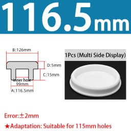 White Silicone Rubber Seal Hole Plugs Hollow Blanking End Cap Bore 6.8-201.5mm T Type Stopper Dustproof Plug Pipe Inserts