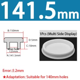 White Silicone Rubber Seal Hole Plugs Hollow Blanking End Cap Bore 6.8-201.5mm T Type Stopper Dustproof Plug Pipe Inserts